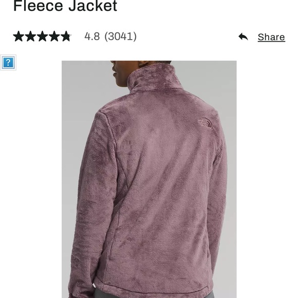 NWOT The North Face Ostio Fleece Jacket - Picture 3 of 8